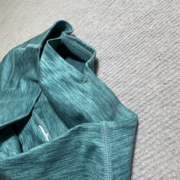 Nike Legging‎ Pants Women Medium Dri Fit Teal Solid Athletic Ankle Pull On - Picture 4 of 8